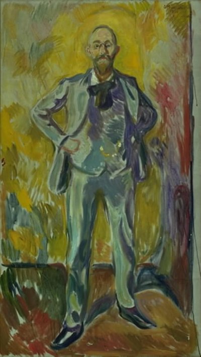 ダニエル・ジェイコブソン教授の肖像 作： Edvard Munch