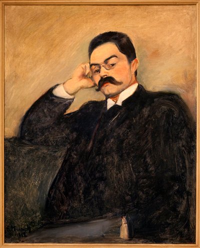 トール・ルットケン（1863-1913）の肖像 - エドヴァルド・ムンク（1863-1944）の絵画、油彩・キャンバス 作： Edvard Munch