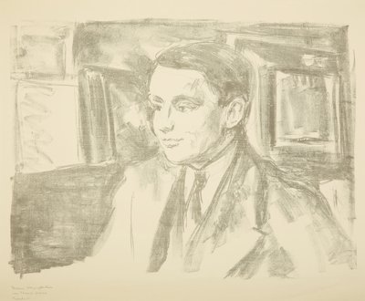ヴォルフガング・グルリットの肖像、1912年。 作： Edvard Munch