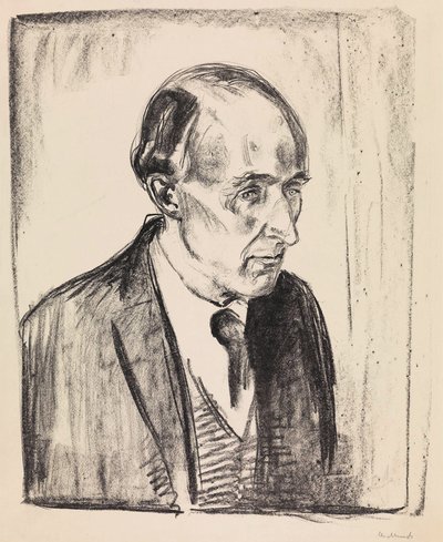 作曲家フレデリック・ディーリアスの肖像 1862～1934 年、1920 年。 作： Edvard Munch