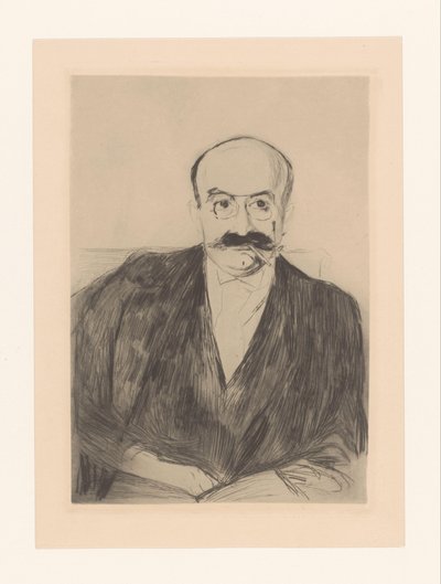 博士の肖像。 マックス・アッシュ 作： Edvard Munch