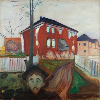 レッドバージニアクリーパー 作： Edvard Munch