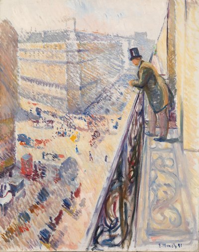 ラファイエット通り 作： Edvard Munch