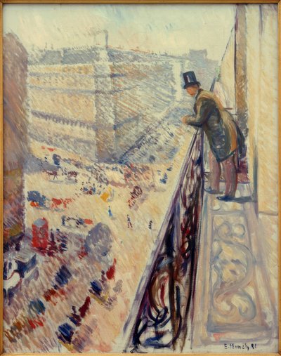 ラファイエット通り 作： Edvard Munch