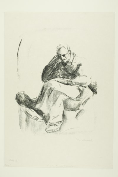 座っている男 作： Edvard Munch