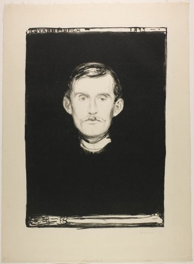 自画像 作： Edvard Munch