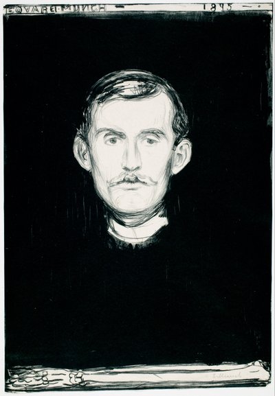 自画像 作： Edvard Munch