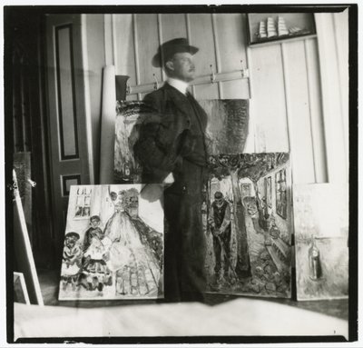 Warnemündeの53AmStromでの自画像 作： Edvard Munch