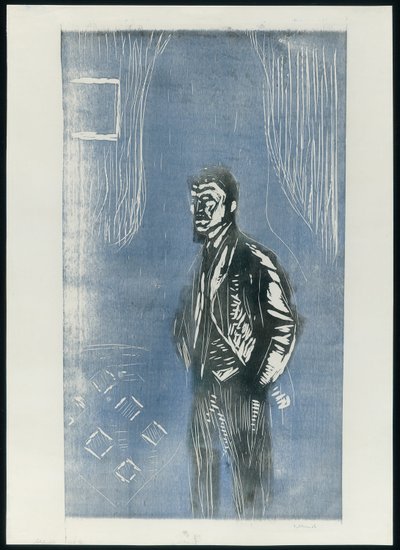 月明かりの自画像 作： Edvard Munch