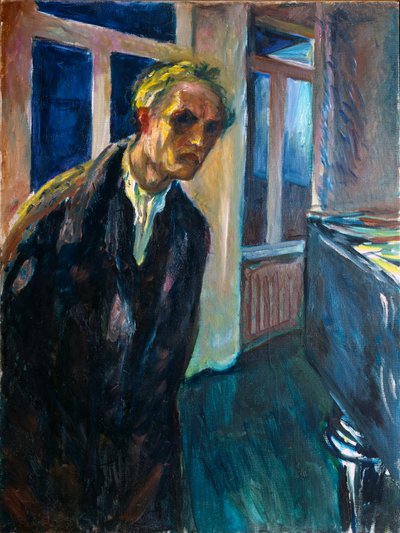 自画像」または「夜を歩く男」 エドヴァルド・ムンク（1863-1944） 1923-1924年 日89,5x67,5 cm オスロ、ムニシパル・オブ・アート・コレクション ムンク美術館（ムンク美術館 作： Edvard Munch