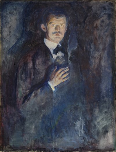 タバコの自画像 作： Edvard Munch