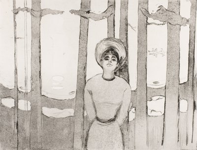 夏の夜、声、1894 作： Edvard Munch