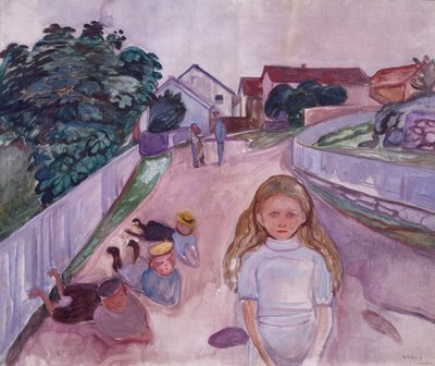 オースゴールストランの晴れた日 作： Edvard Munch