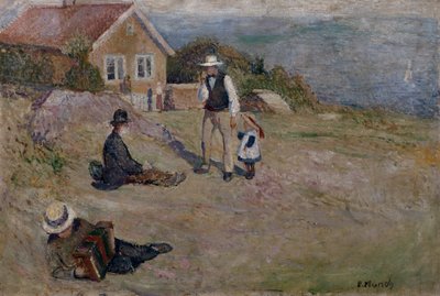 オースゴールストランの晴れた日 作： Edvard Munch