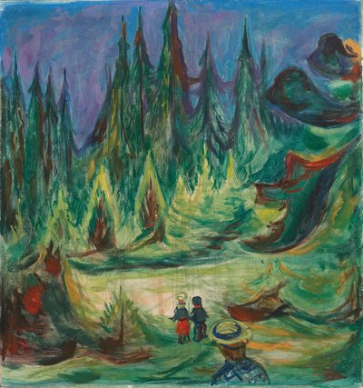 おとぎ話の森 作： Edvard Munch