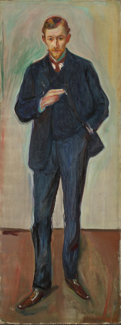 フランス人、マルセル・アルキナード、1904年頃（キャンバスに油彩） 作： Edvard Munch