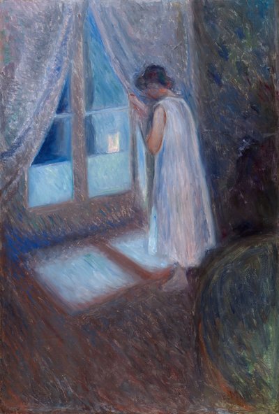 窓際の少女 作： Edvard Munch