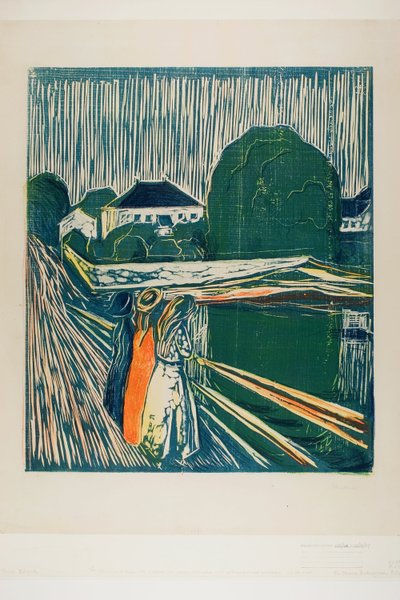 橋の上の少女たち 作： Edvard Munch