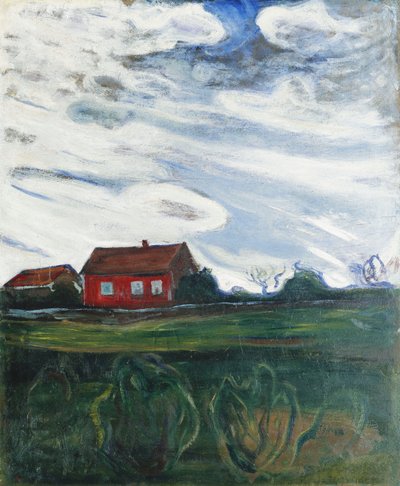 レッドハウス 作： Edvard Munch