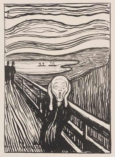 悲鳴 作： Edvard Munch