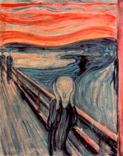 スクリーム、1893 作： Edvard Munch