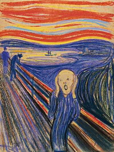 スクリーム、1895 作： Edvard Munch
