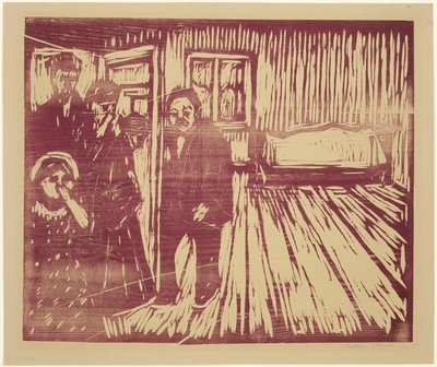 死の匂い 作： Edvard Munch