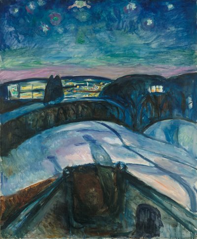 星空の夜 作： Edvard Munch