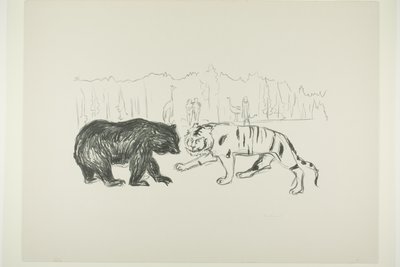 虎と熊 作： Edvard Munch
