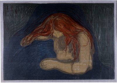 吸血鬼 作： Edvard Munch