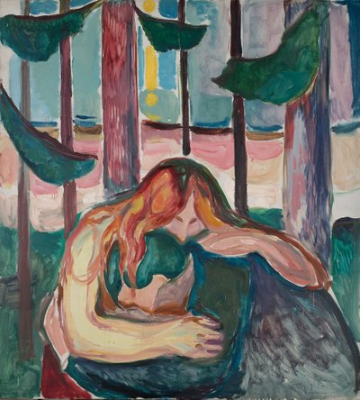 森の中の吸血鬼 作： Edvard Munch