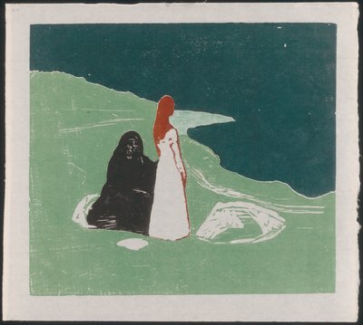 岸辺の二人の女 作： Edvard Munch