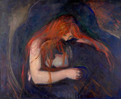 吸血鬼の絵 作： Edvard Munch