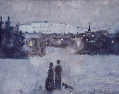 スカイミングの冬景色 作： Edvard Munch