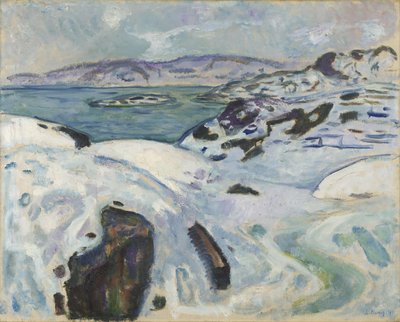 フィヨルドの冬 作： Edvard Munch