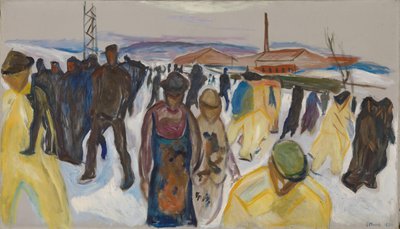 帰宅する労働者 作： Edvard Munch