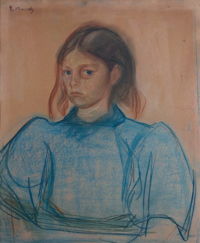 緑の服を着た少女 作： Edvard Munch