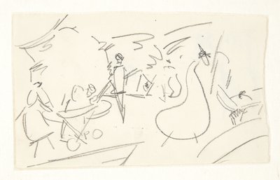 長い線画の構図検討 作： Edvard Weie