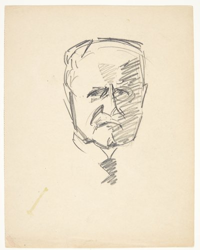 Dr.med の肖像画の研究。 カール・ローレンツェン (1860-1932) 作： Edvard Weie