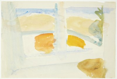 窓から南フランスのビーチを見る 作： Edvard Weie