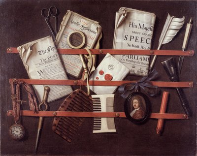 レターラック、1676年頃 作： Edwaert Colyer or Collier