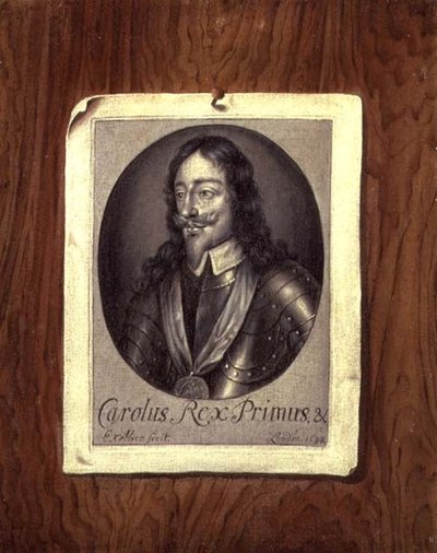 チャールズ1世（1600-49）のだまし絵 1698年（油彩・キャンバス） 作： Edwaert Colyer or Collier
