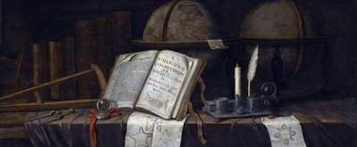静物画「ヴァニタス」（エドワート・コリエ（1642-1708）） - 油彩・キャンバス、41,9x98,8 - 個人蔵 作： Edwaert Colyer or Collier