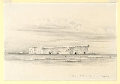 パックのバーグ、ロス海、1910 作： Edward Adrian Wilson