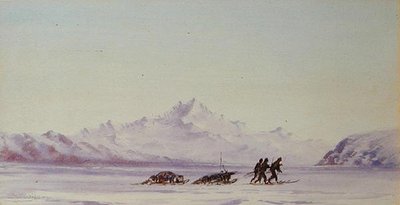 北極圏の風景（水彩・紙 作： Edward Adrian Wilson