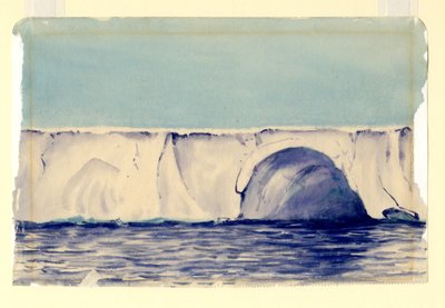 ロスグレートシェルフの洞窟、1901〜04年（紙にトイレ） 作： Edward Adrian Wilson