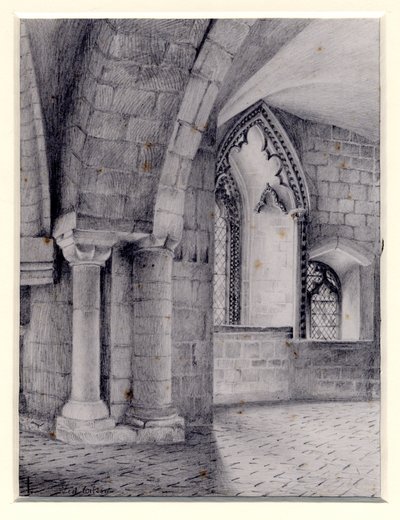 グロスター大聖堂、1900 作： Edward Adrian Wilson
