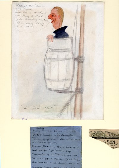 ヘンリー・ペネル、1910-12（紙にトイレと鉛筆） 作： Edward Adrian Wilson