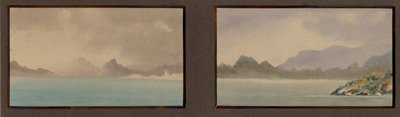 ノルウェーのノートからの水彩画、1898-99（紙にトイレ） 作： Edward Adrian Wilson
