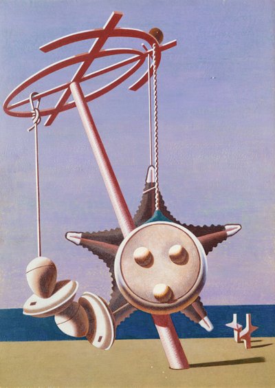 エニグマ（キャンバスに油彩） 作： Edward Alexander Wadsworth